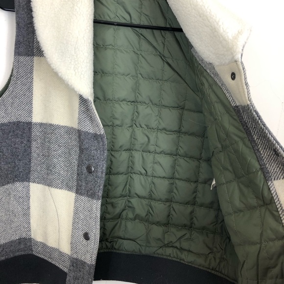 Woolrich Women's Giant Buffalo Wool Vest Sz L - Picture 11 of 14